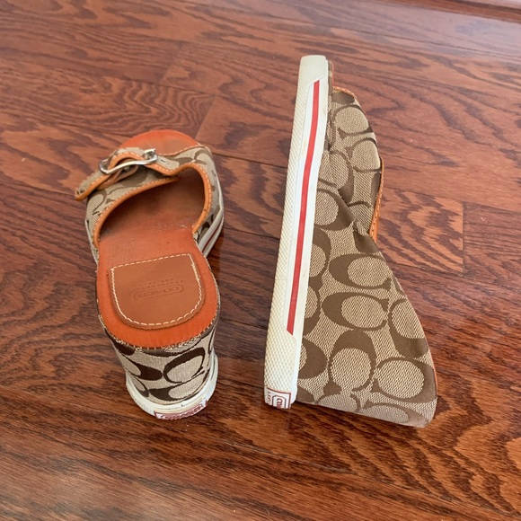 Coach Espadrilles Wedges Shoe Size 8 & Half - Picture 2 of 3